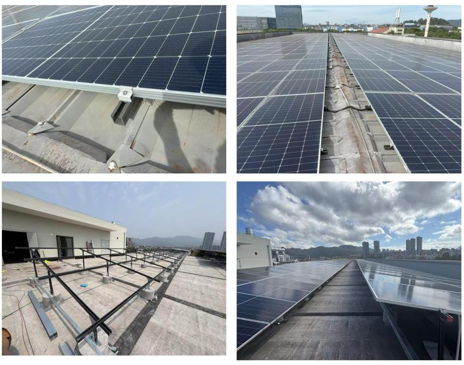 Basalt fiber photovoltaic support structure