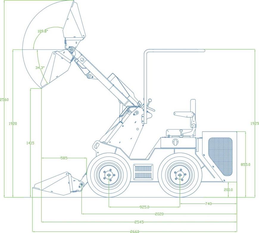 Wheeled skid steer loader-TN-490