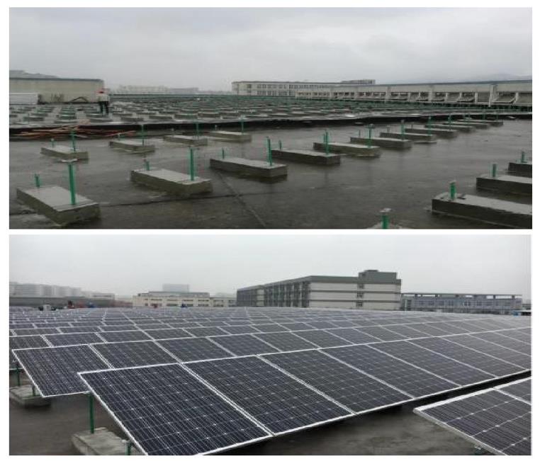 Basalt fiber photovoltaic support in field deployment