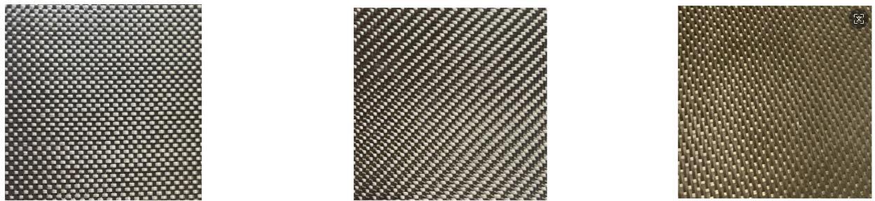 Basalt fiber twisted yarn fabrics display