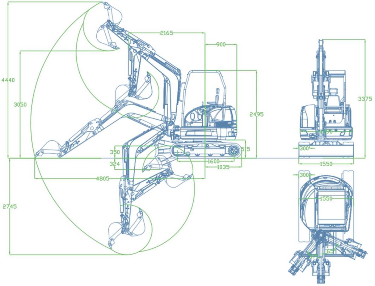 Multifunctional mini excavator-TN-40